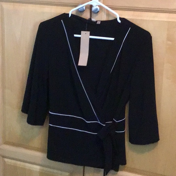 New With Tags Wrap Blouse with Matching Skirt, Medium/Large - Picture 2 of 3